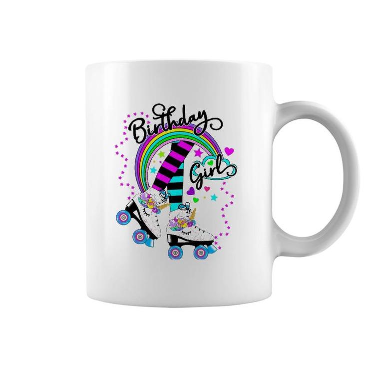 Unicorn Roller Skate Birthday Party For Girls  Gift Coffee Mug
