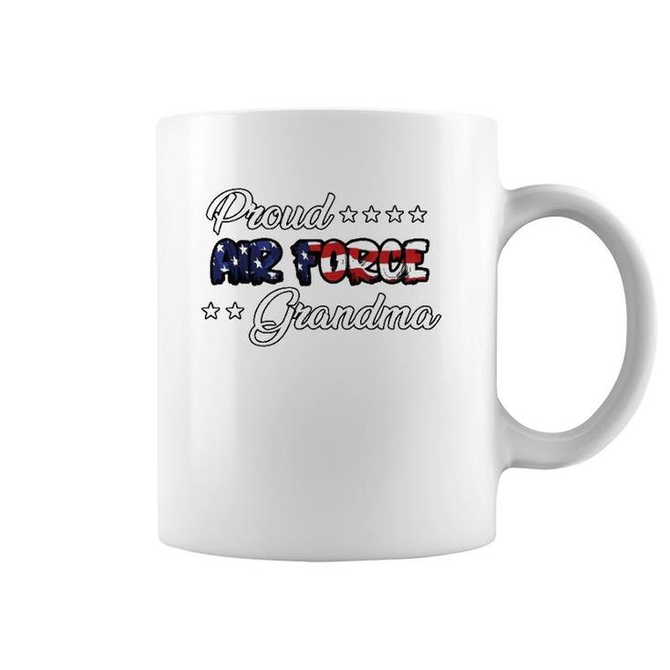 Us Flag Bold Proud Air Force Grandma Coffee Mug