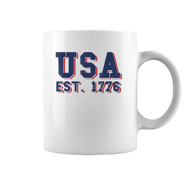 Usa Est 1776, America, 4Th Of July, Patriotic - Coffee Mug