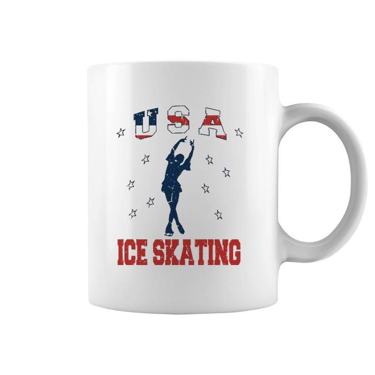Usa Ice Skating Dance Support Coffee Mug