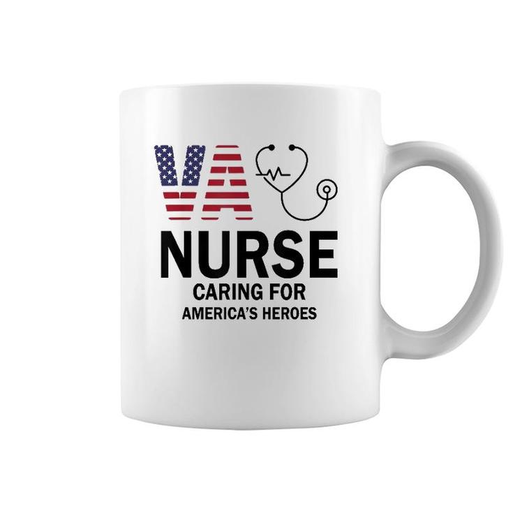Va Nurse Caring For American's Heroes Coffee Mug