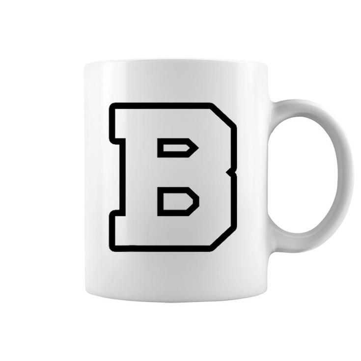 Varsity Letterman  B High School Or College Coffee Mug