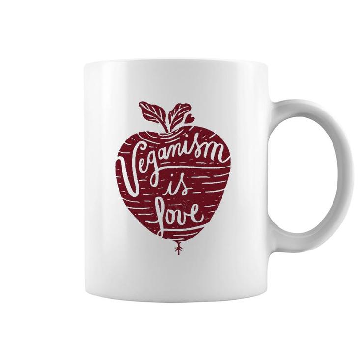 Veganism Is Love Vegan Clothing Coffee Mug
