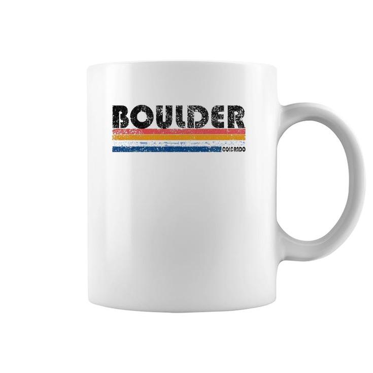 Vintage 1980S Style Boulder Colorado Coffee Mug