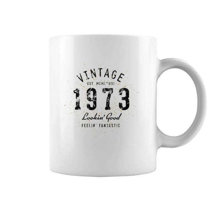Vintage 49Th Birthday Born In 1973 Ver2 Coffee Mug