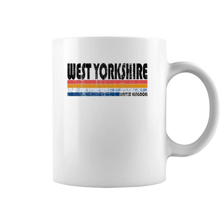 Vintage 70S 80S Style West Yorkshire United Kingdom Coffee Mug
