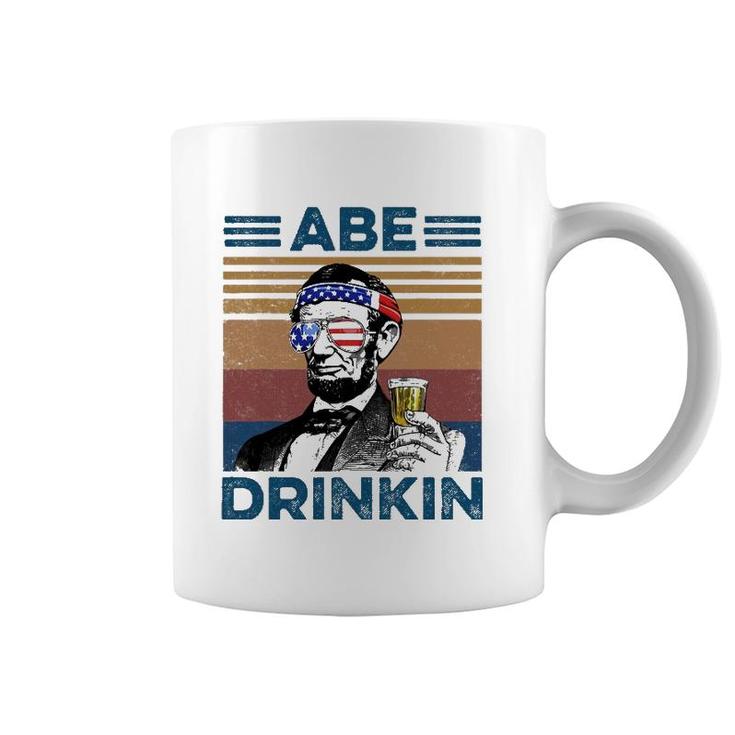 Vintage Abe Drinkin 4Th July Coffee Mug