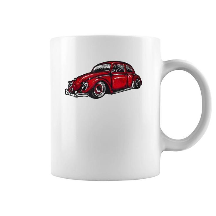 Vintage Beach Retro Tuning Bug Car Enthusiast Coffee Mug
