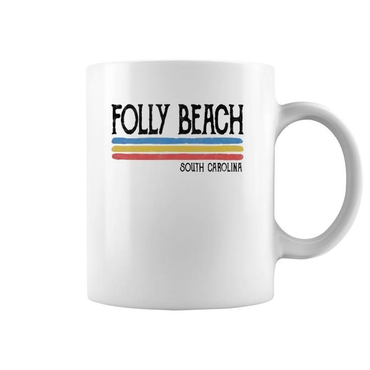 Vintage Folly Beach South Carolina Sc Souvenir Gift  Coffee Mug