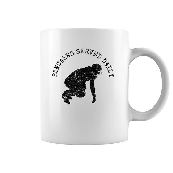 Vintage Football Player Defensive Offensive Lineman Quote Coffee Mug