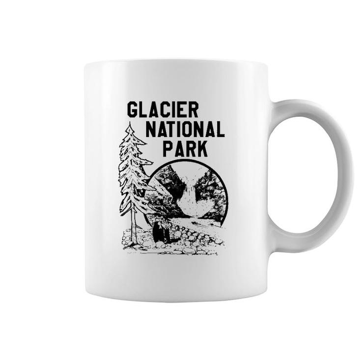 Vintage Glacier National Park Camping Coffee Mug