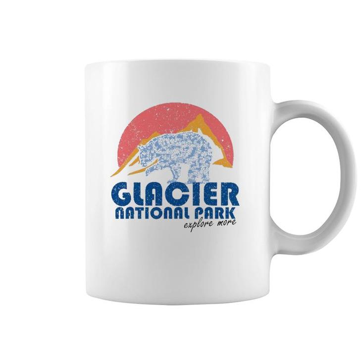 Vintage Glacier National Park Retro Montana Coffee Mug