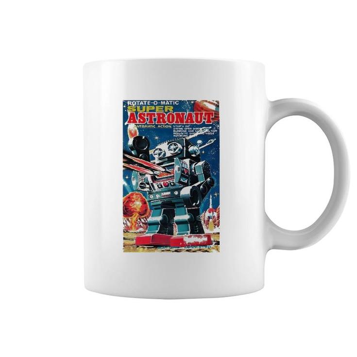 Vintage Graphic Super Astronaut Robot Retro Old Japanese Toy  Coffee Mug