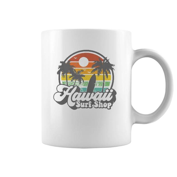 Vintage Hawaii Surf Shop Hawaiian Beach Surfing 70'S Gift Tank Top Coffee Mug