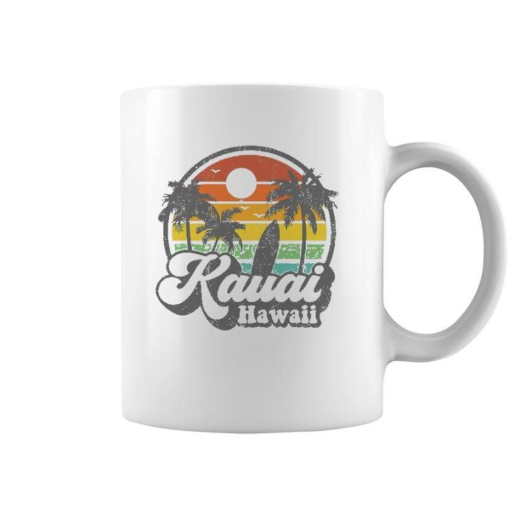 Vintage Kauai Beach Hawaii Surf Hawaiian Surfing 70'S Gift Coffee Mug