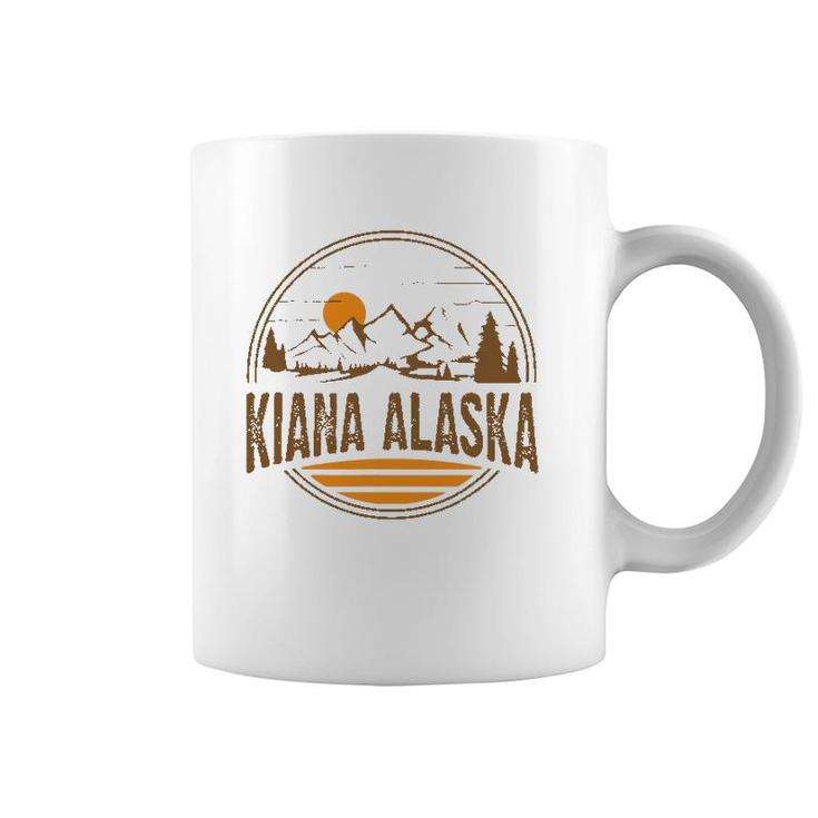 Vintage Kiana, Alaska Mountain Hiking Souvenir Print Coffee Mug