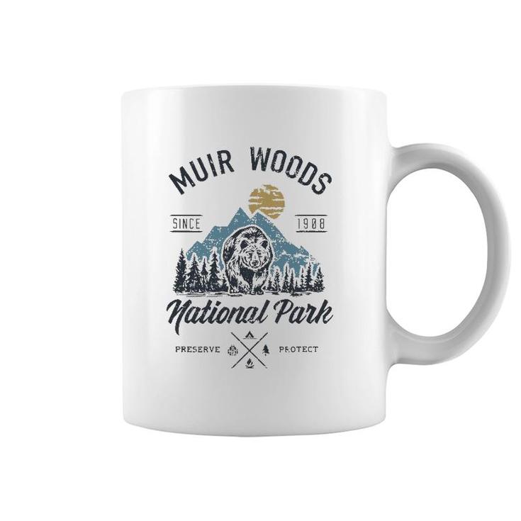 Vintage Muir Woods National Park Hiking Camping Coffee Mug