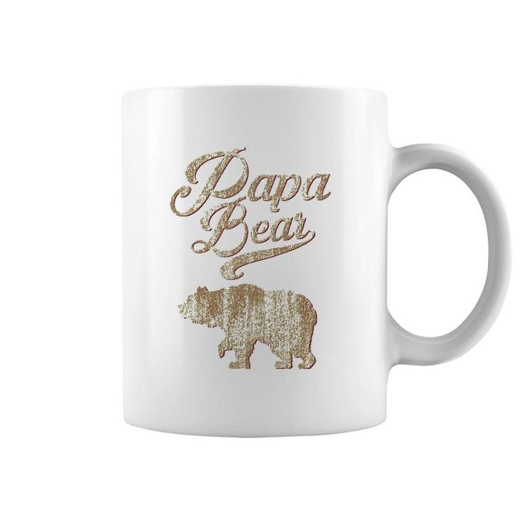 Vintage Papa Bear Dad Father's Day Father Gift Tee Coffee Mug