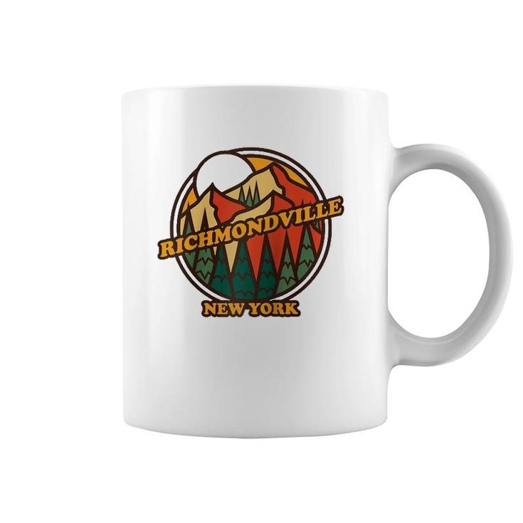 Vintage Richmondville New York Mountain Hiking Souvenir  Coffee Mug