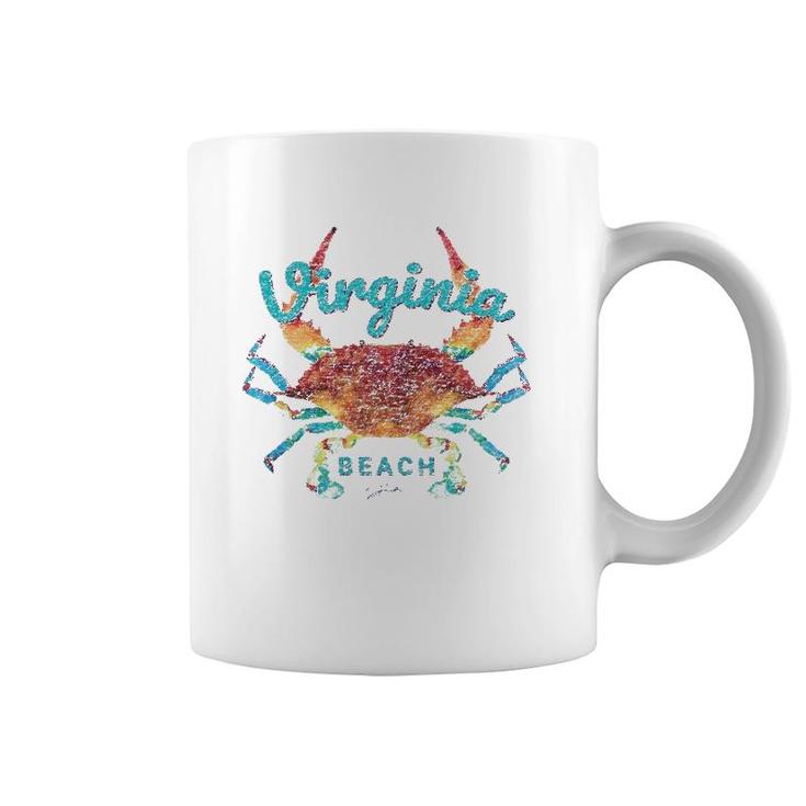 Virginia Beach Va Blue Crab Coffee Mug