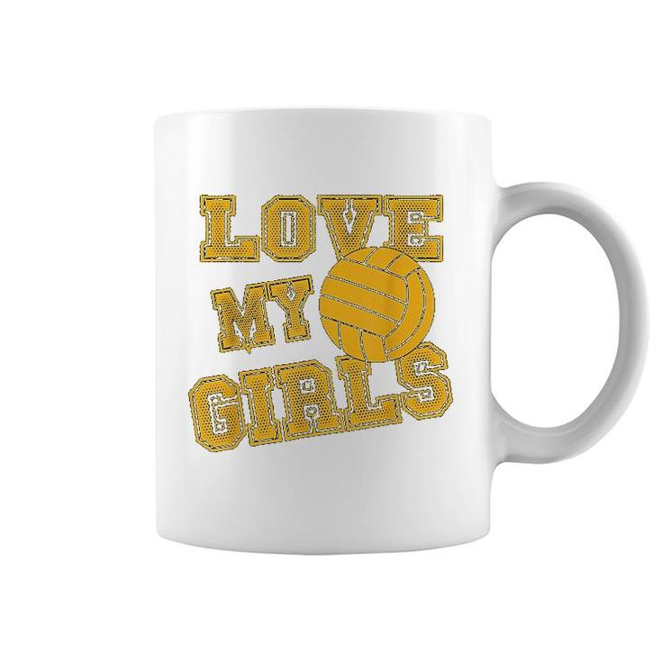 Volleyball Love My Girls Coffee Mug