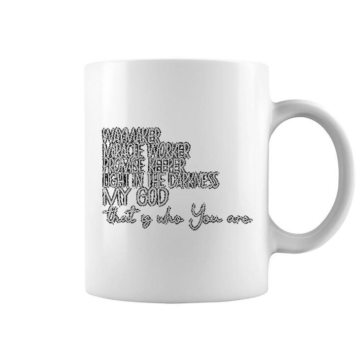 Waymaker Light In The Darkness Promise Keeper  Christian Church Saying Coffee Mug