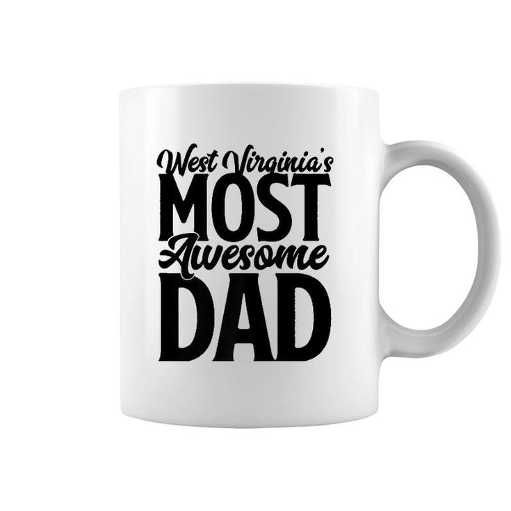 West Virginia Dad Gift Son Wife Best Awesome Father Coffee Mug