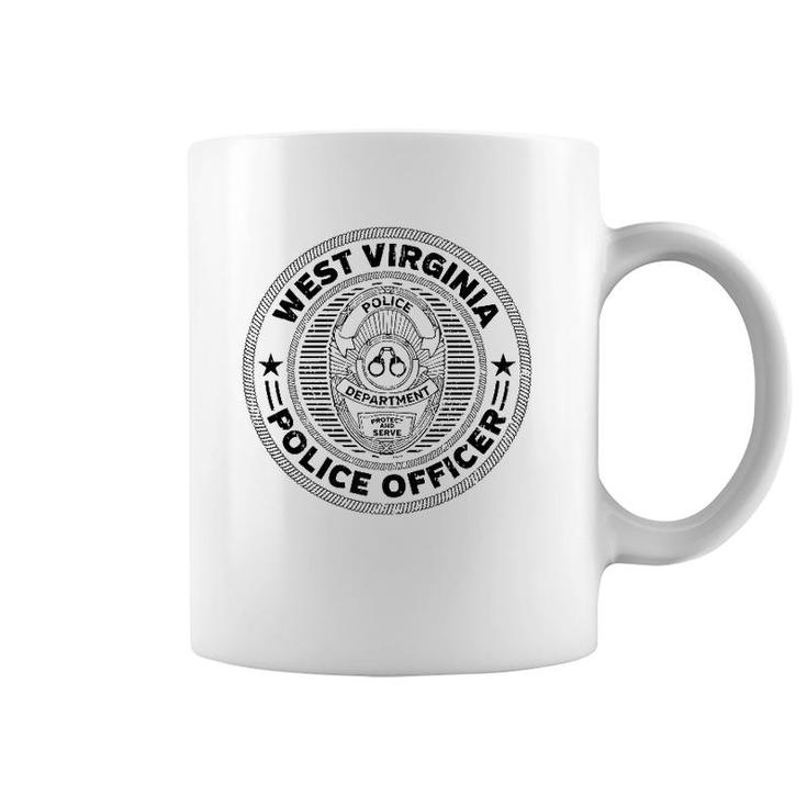West Virginia Police Officer Badge Coffee Mug
