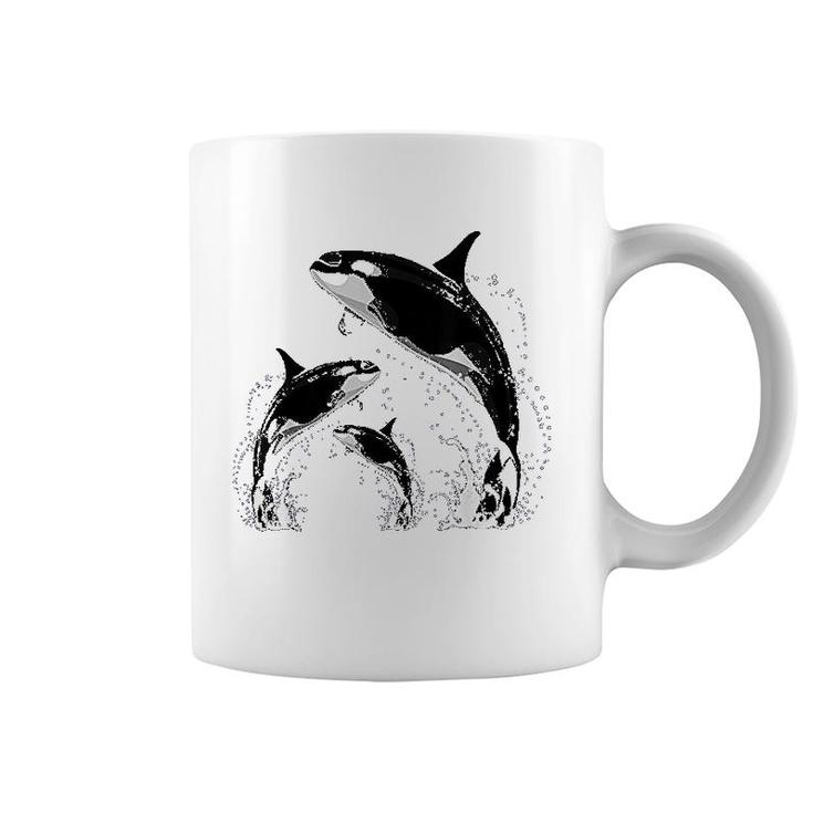 Whale Jumping Killer Whales Killer Coffee Mug