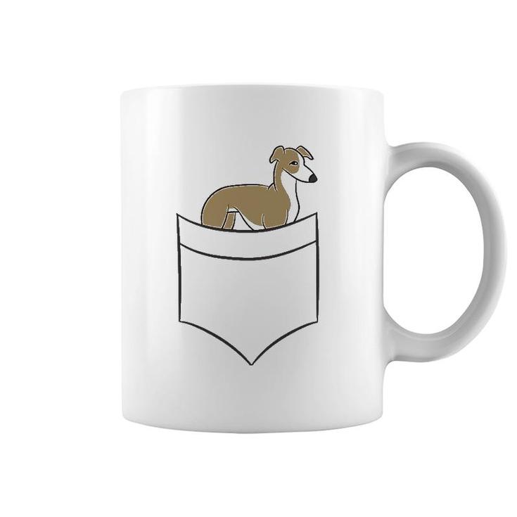 Whippet In The Pocket Cute Pocket Whippet Coffee Mug