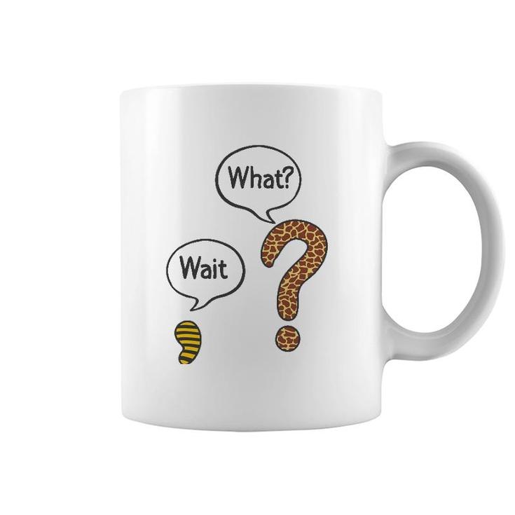 Wild Grammar Punctuation Mark Leopard Question Teacher Funny Coffee Mug