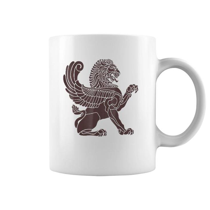 Winged Lion Mythological Vintage Coffee Mug