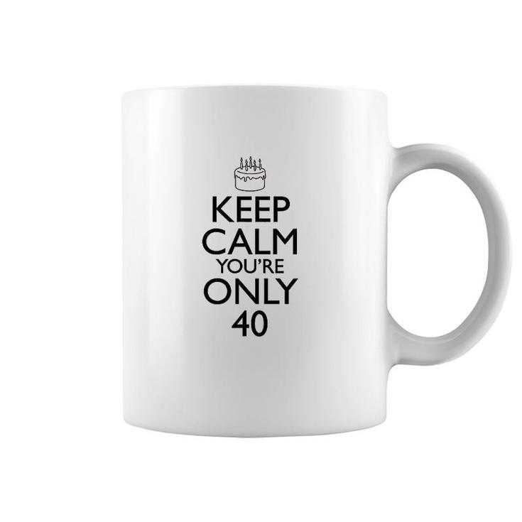 Womens 40th Birthday Keep Calm 40th Birthday Gifts Coffee Mug