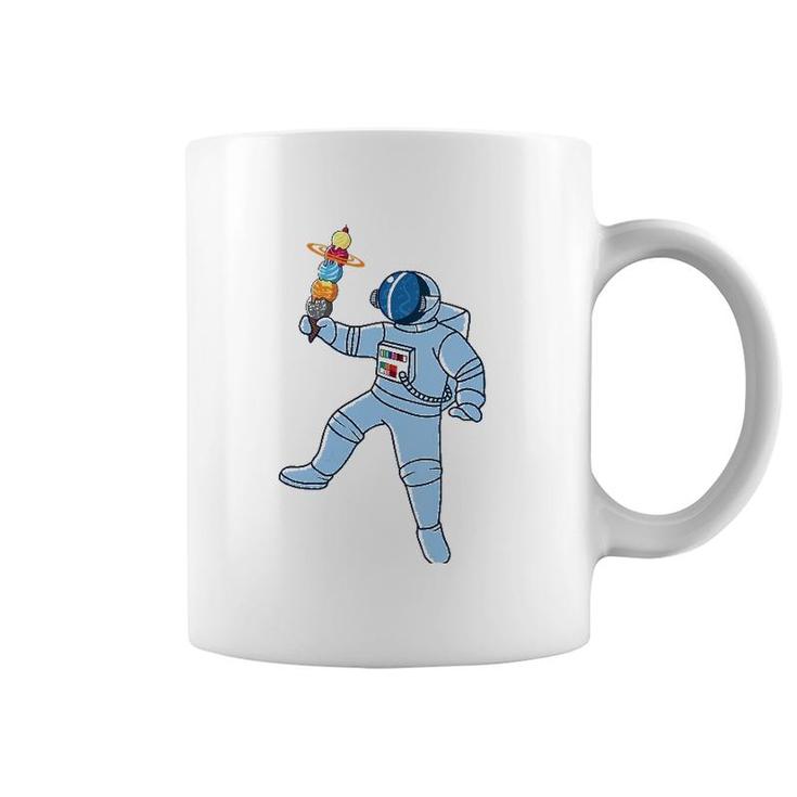 Womens Astronaut With Ice Cream T  Coffee Mug