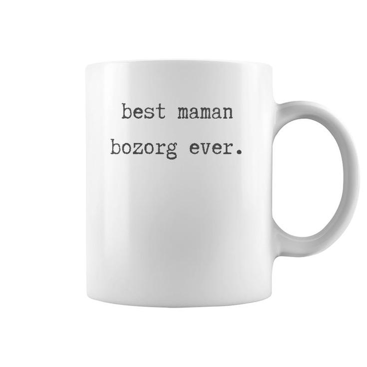 Womens Best Maman Bozorg Ever Persian Grandmother  V-Neck Coffee Mug