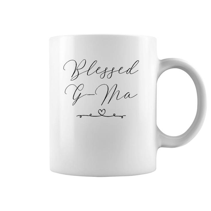 Womens Blessed G-Ma Grandmother Gift Coffee Mug