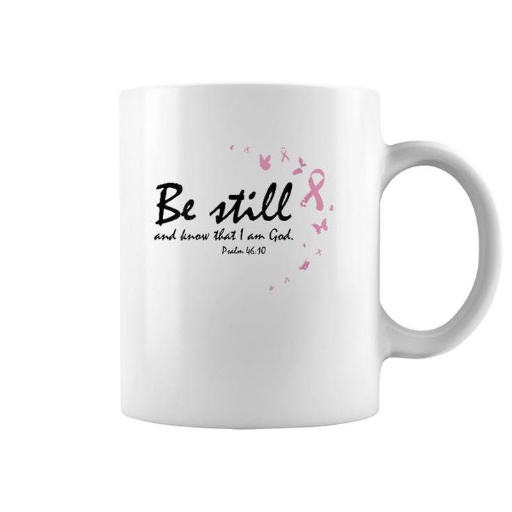 Womens Breast Cancer Awareness Gifts Mom Wife Daughter Sister Women V-Neck Coffee Mug