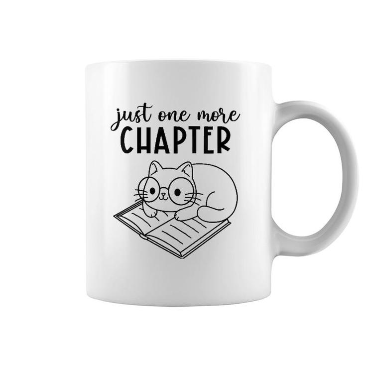 Womens Funny Reading Quote For Book Lovers Just One More Chapter V-Neck Coffee Mug