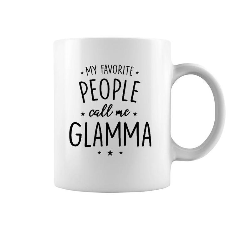 Womens Glamma Gift My Favorite People Call Me Glamma Coffee Mug