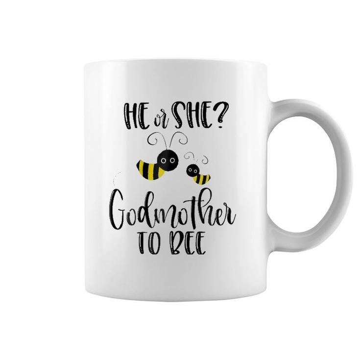 Womens Godmother  What Will It Bee Gender Reveal He Or She Tee Coffee Mug