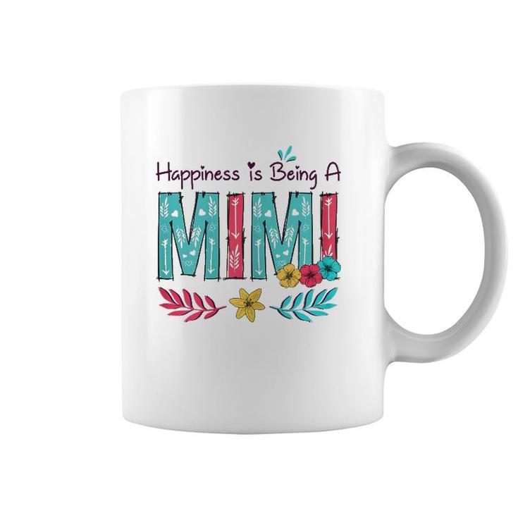 Womens Happiness Is Being A Mimi Mother's Day Gift Grandma Coffee Mug