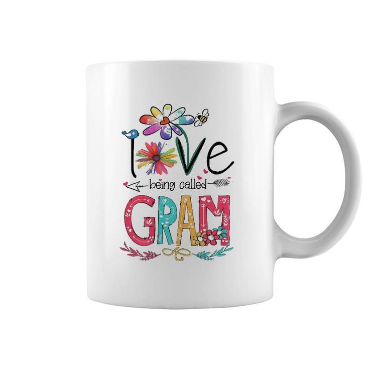 Womens I Love Being Called Gram Sunflower Gifts Coffee Mug