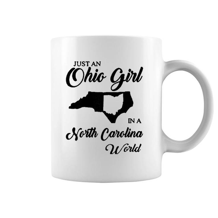 Womens Just An Ohio Girl In A North Carolina World Coffee Mug