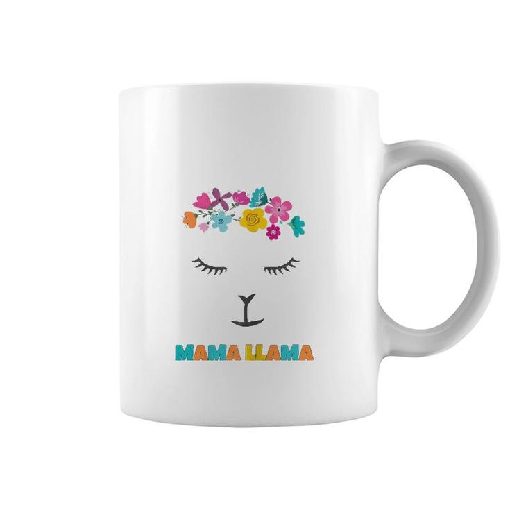 Womens Mama Llama  Alpaca Lovers Mothers Gift Idea Coffee Mug