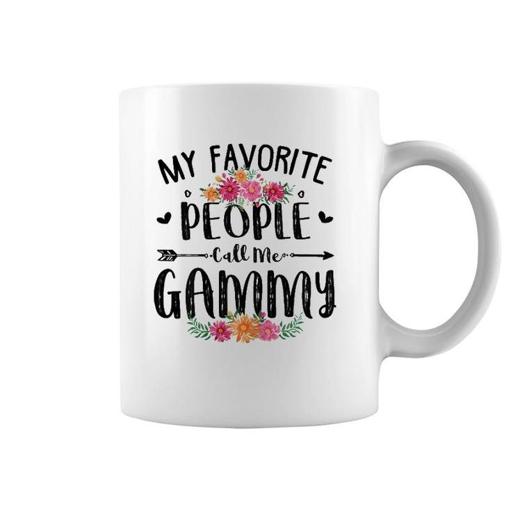 Womens My Favorite People Call Me Gammy Tee Mother's Day Gift Coffee Mug
