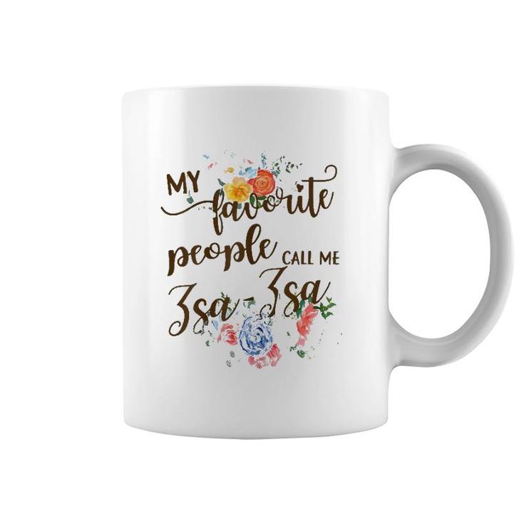 Womens My Favorite People Call Me Zsa-Zsa Polish Grandma Mother Coffee Mug