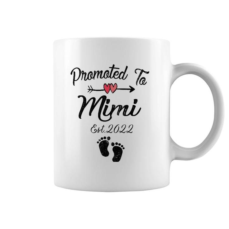 Womens Promoted To Mimi 2022 First Time Mother New Mom To Be Coffee Mug