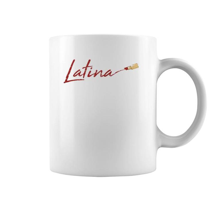 Womens Proud Latina Cool Spanish Girl Pride Hispanic Women Gift Coffee Mug
