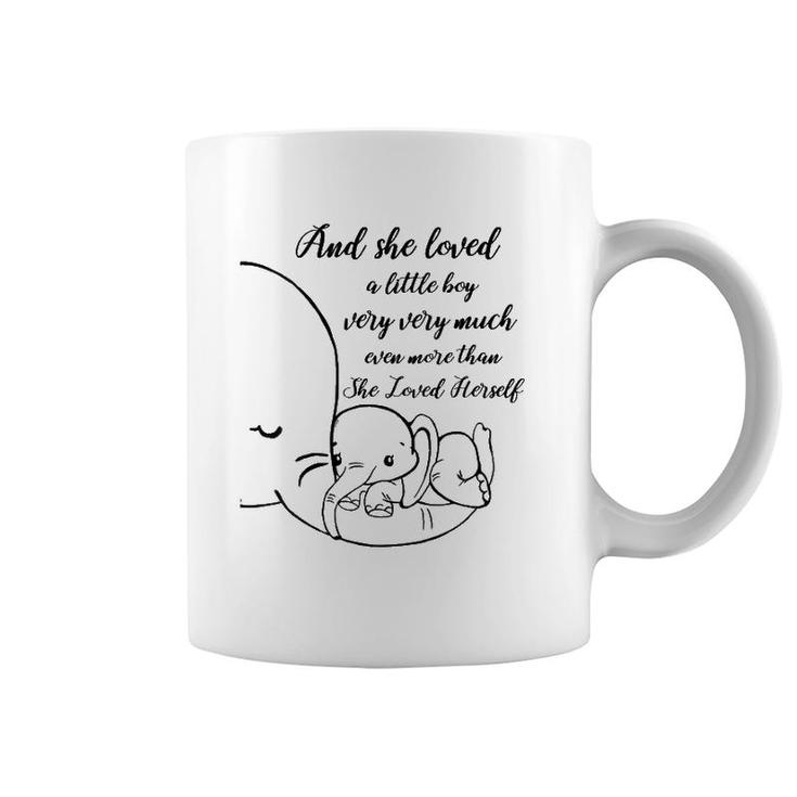 Womens Proud Mother Of A Boy Mom Gift From Boyson Elephant Saying Coffee Mug