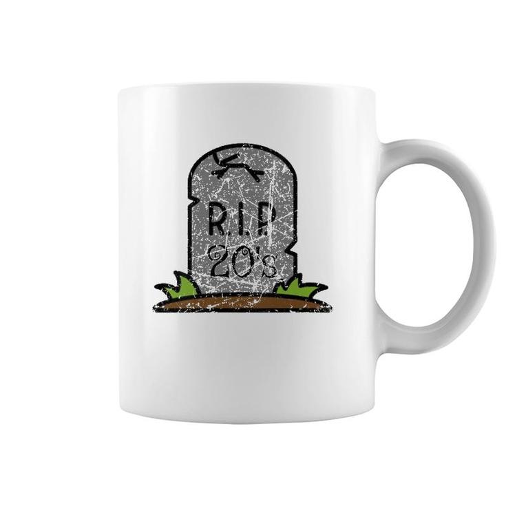 Womens RIP Death To My 20'S Party 30Th Birthday Funny Vintage  Coffee Mug